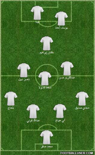 Al-Sadd Sports Club 4-2-2-2 football formation