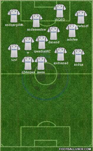 KSV Roeselare 4-3-2-1 football formation