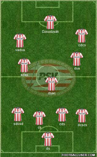 PSV 4-5-1 football formation
