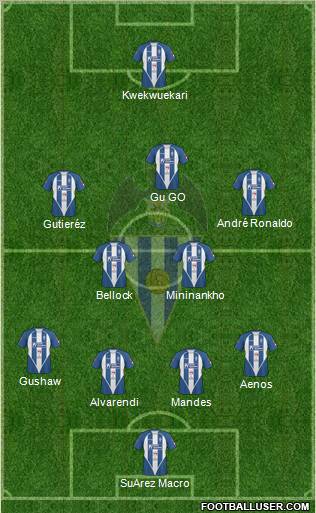 C.D. Alcoyano 4-4-1-1 football formation