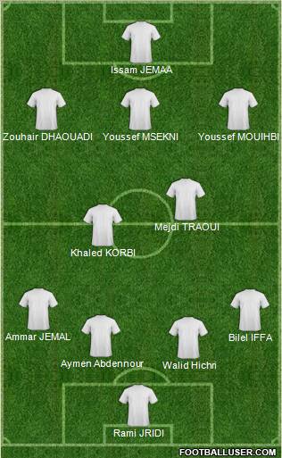 Etoile Sportive du Sahel 4-2-3-1 football formation