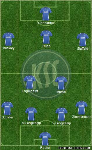 Karlsruher SC 4-2-3-1 football formation