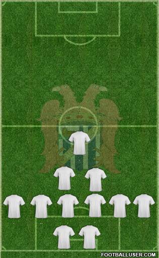 Águilas C.F. football formation