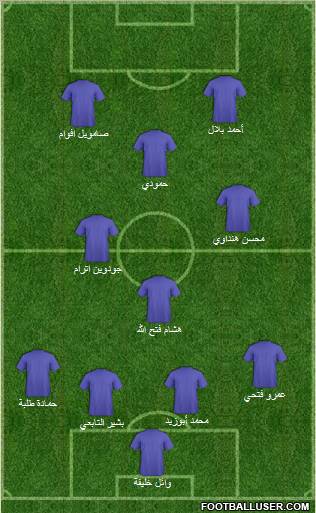 Olympic Alexandria 4-3-3 football formation