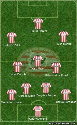 PSV football formation