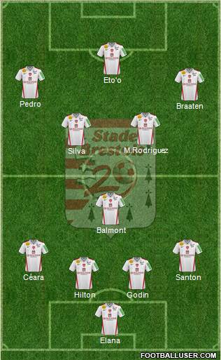 Stade Brestois 29 football formation