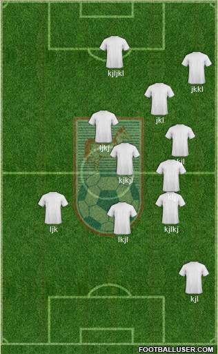 CD Melipilla 4-5-1 football formation