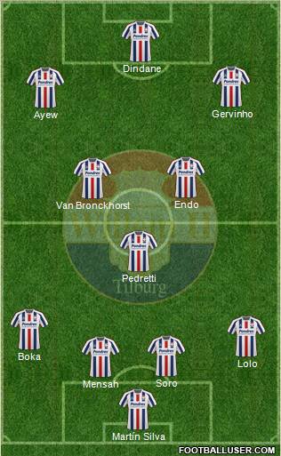 Willem II football formation