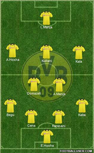 Borussia Dortmund football formation