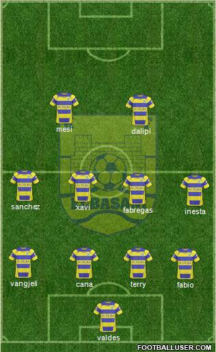 KS Elbasani football formation