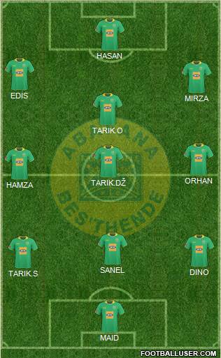 Golden Arrows 4-4-2 football formation