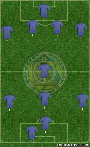 Haras El-Hodoud 5-3-2 football formation