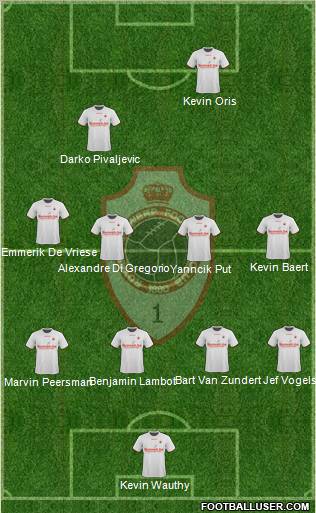 R Antwerp FC 4-4-2 football formation
