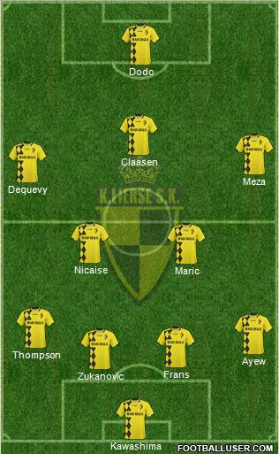 K Lierse SK 4-2-1-3 football formation