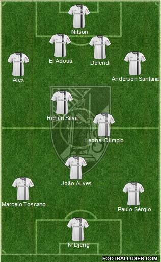 Vitória Sport Club 4-4-1-1 football formation