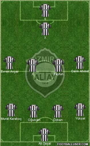Altay 4-4-2 football formation