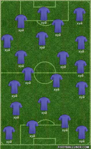 KF Ulpiana 4-3-1-2 football formation