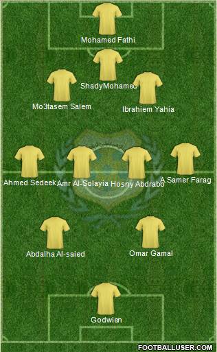 Ismaily Sporting Club 3-4-2-1 football formation