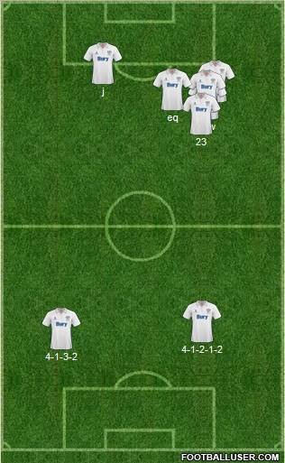 Bury football formation