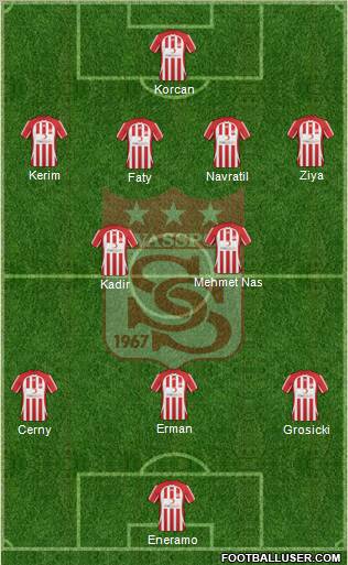 Sivasspor football formation