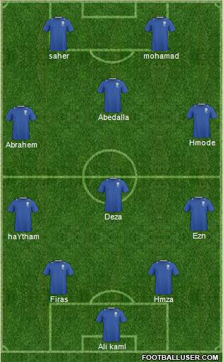 Israel 4-4-2 football formation
