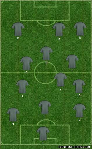 Olimpik (Teteven) football formation