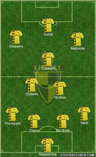 K Lierse SK 4-2-1-3 football formation