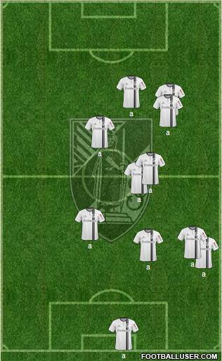 Vitória Sport Club 3-5-1-1 football formation