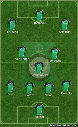 KSV Cercle Brugge football formation