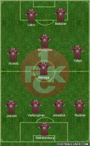 1.FC Kaiserslautern 4-1-4-1 football formation