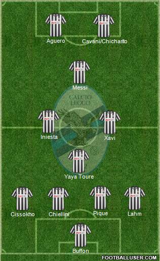 Lecco 4-4-1-1 football formation