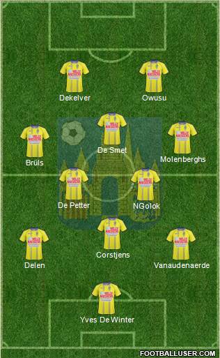 KVC Westerlo 3-5-2 football formation