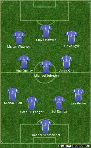 Leicester City 4-3-3 football formation