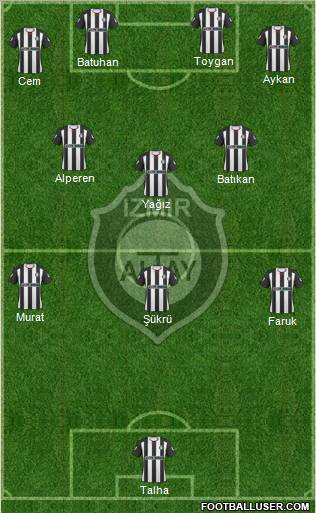 Altay 4-2-2-2 football formation