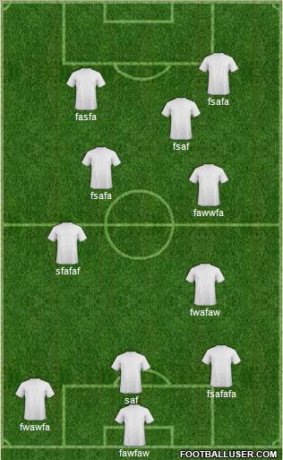 KF Ulpiana 4-5-1 football formation