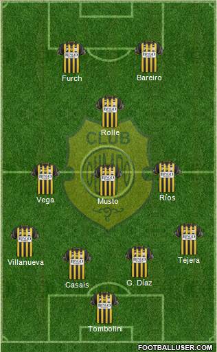 Olimpo de Bahía Blanca 4-3-1-2 football formation