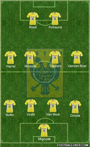 K Sint-Truidense VV 4-4-2 football formation