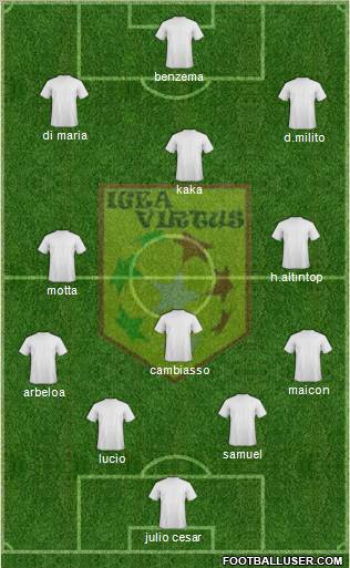 Igea Virtus Barcellona football formation