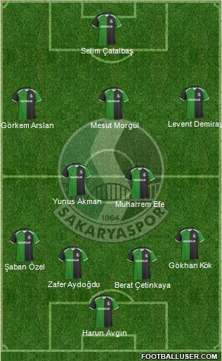Sakaryaspor A.S. football formation