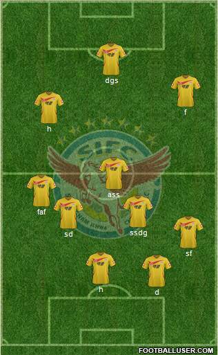 Seongnam Ilhwa Chunma 5-4-1 football formation