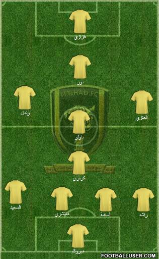 Al-Ittihad (KSA) 4-1-4-1 football formation