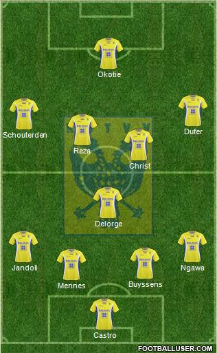 K Sint-Truidense VV 4-1-4-1 football formation