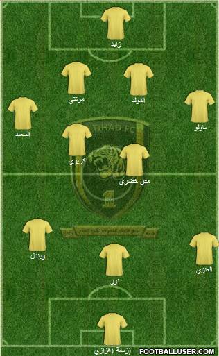 Al-Ittihad (KSA) 4-2-3-1 football formation