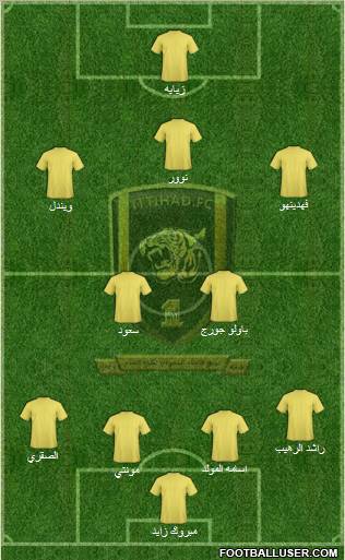 Al-Ittihad (KSA) 4-5-1 football formation