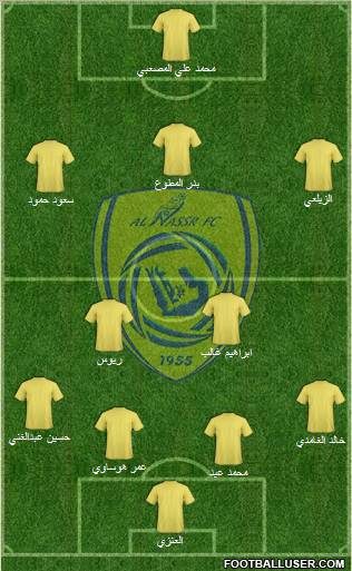 Al-Nassr (KSA) 4-5-1 football formation