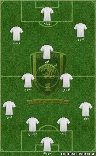 Al-Ittihad (KSA) 4-2-1-3 football formation