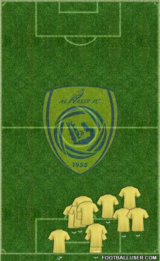 Al-Nassr (KSA) 3-4-3 football formation