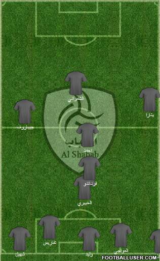Al-Shabab (KSA) 4-5-1 football formation