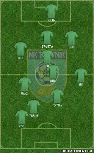 FK Travnik 5-4-1 football formation