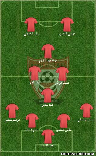 Al-Ra'eed football formation